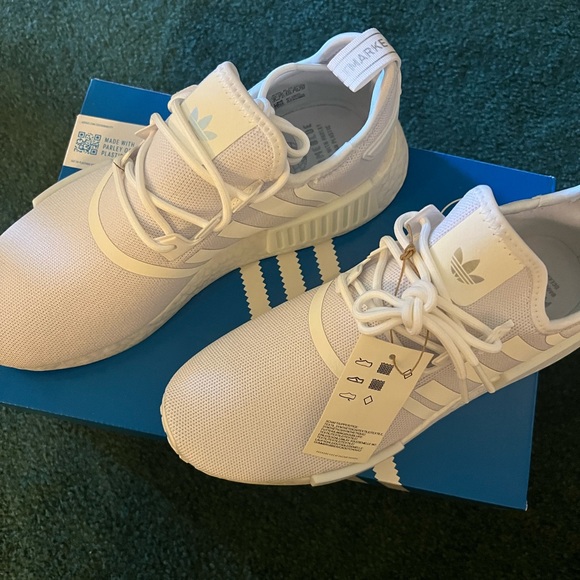 White Adidas Primeblue NMD Tennis Shoes - Picture 2 of 7